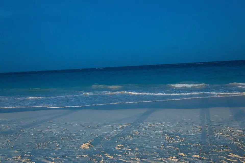 Pink-tinged sand and clear water along Bermuda's South Shore near Elbow Beach