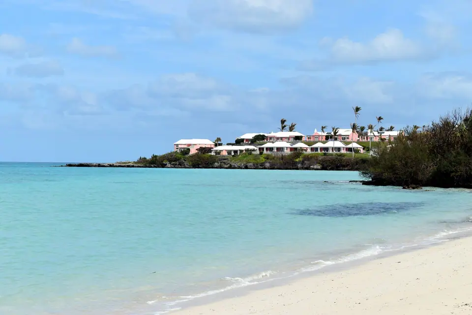 Calm bay with clear water at Cambridge Beaches in Sandys Parish, Bermuda