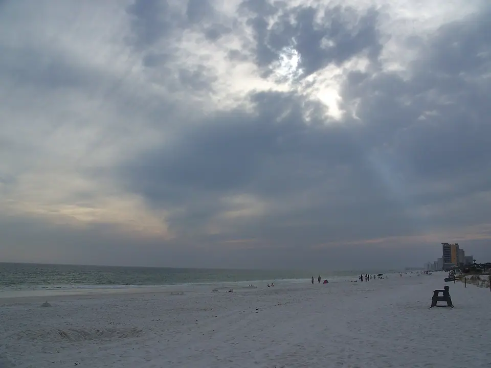 White sand and clear Gulf water at Henderson Beach State Park in Destin, Florida